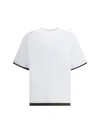 Sacai Pocket-trimmed Jersey T-shirt In White