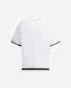 Sacai Pocket-trimmed Jersey T-shirt In White