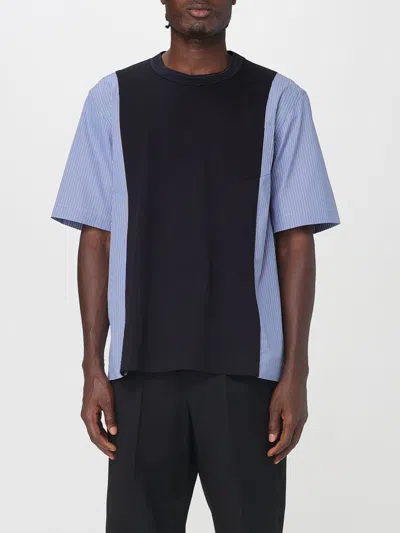 Sacai T-shirt  Men Color Navy In Blue