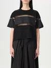 Sacai T-shirts And Polos In Black