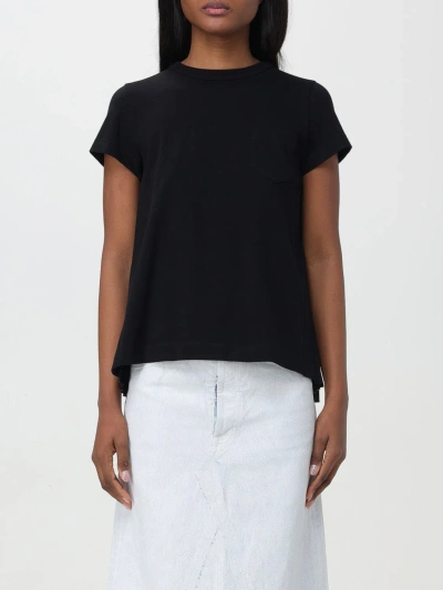 Sacai T-shirt  Woman Color Black