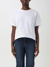 Sacai Cotton Poplin X Cotton Jersey T-shirt In White