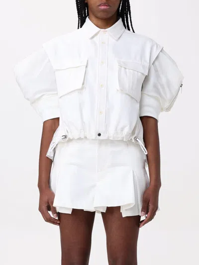 Sacai T-shirt  Woman Colour White
