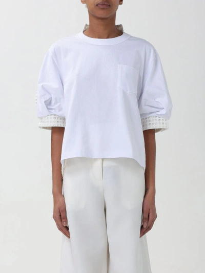 Sacai T-shirt  Woman Color White