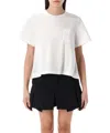 Sacai Cototn T-shirt In White