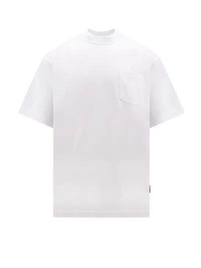 Sacai 棉质平纹针织t恤 In White