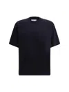 Sacai Cotton T-shirt With Multiple Pockets In Navy