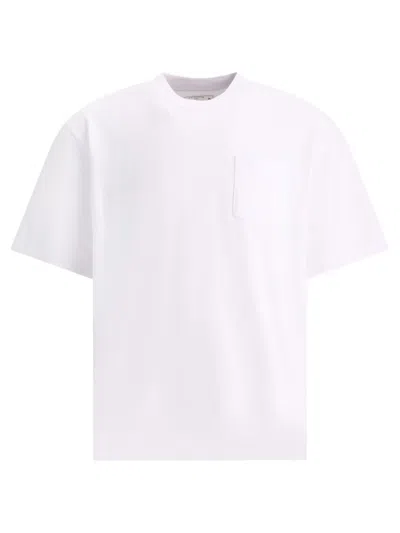 Sacai T-shirt With Zippers Details In White