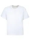Sacai Basic Crewneck T-shirt With Zip Detail