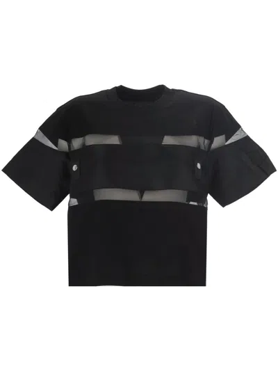 Sacai T-shirts And Polos In Black