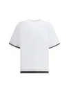 Sacai Pocket-trimmed Jersey T-shirt In White