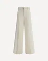 Sacai Wide Leg Denim Trousers With Button Detail