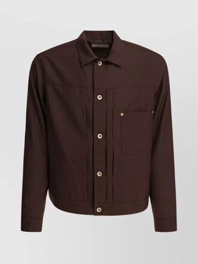 SACAI TAILORED JACKET WITH ADJUSTABLE BACK STRAP