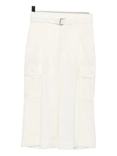 Sacai Trousers In White
