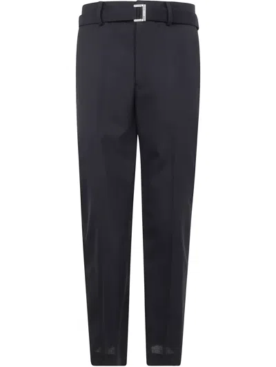 Sacai Tapered Trousers In Black