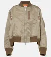 Sacai Technical Twill Blouson In Beige