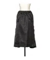 Sacai Insulated Nylon Twill Midi Skirt In Black