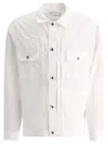 Sacai Thomas Mason Long-sleeved Shirt In White