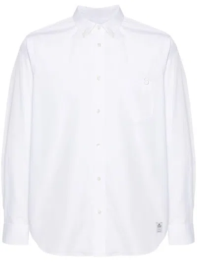 Sacai Thomas Mason Shirt In White