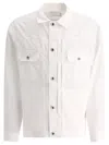 Sacai Thomas Mason Long-sleeved Shirt In White
