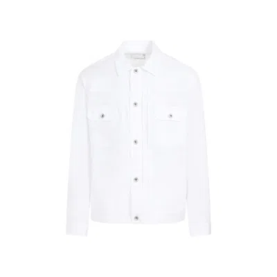 Sacai Thomas Mason Cotton Shirt Jacket In White