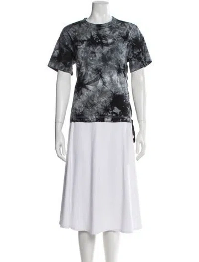 Pre-owned Sacai Tie-dye Print Crew Neck T-shirt In Multi