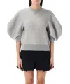 Sacai Gray Sponge Sweat Sweatshirt In Grey