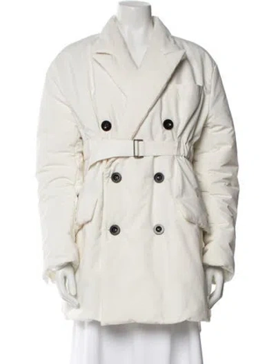 Pre-owned Sacai Trench Coat In Neutral