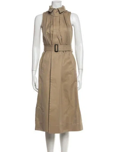 Pre-owned Sacai Trench Coat In Neutral