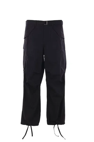 Sacai Trousers In Black