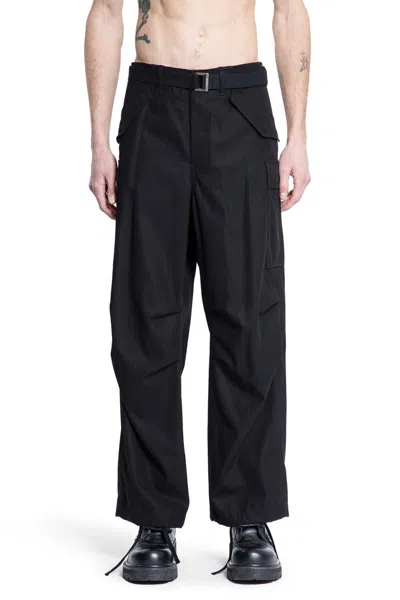 Sacai Trousers In Black