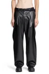 Sacai Belt Loop Casual Pants In Black