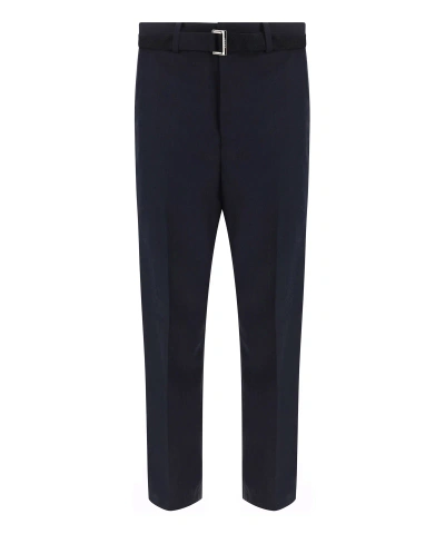 Sacai Trousers In Blue