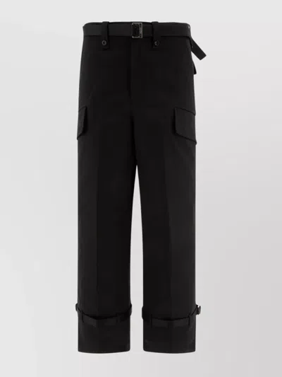 SACAI TROUSERS WAIST STRAPPED CARGO POCKETS