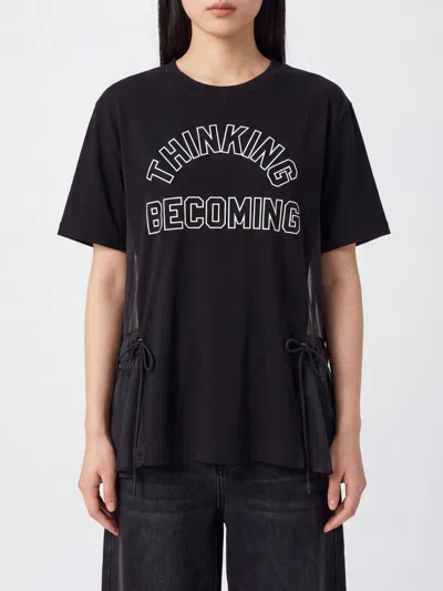 Sacai T-shirt Woman In Black