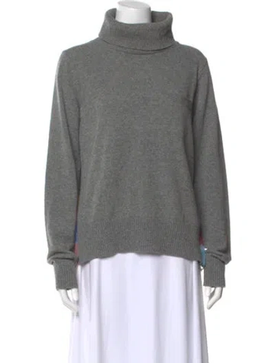 Pre-owned Sacai Turtleneck Sweater In Gray