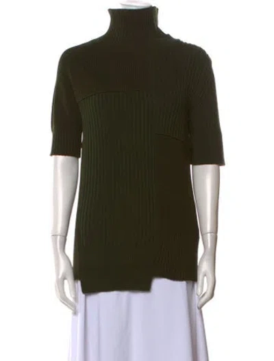 Pre-owned Sacai Turtleneck Sweater In Green