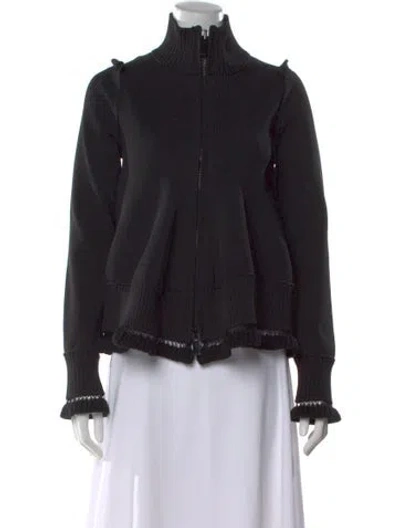 Pre-owned Sacai Turtleneck Sweater W/ Tags In Black