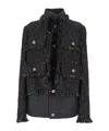 Sacai Wool-blend And Cotton Jacket In Multi