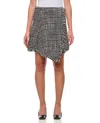 Sacai Wool-blend Tweed Miniskirt