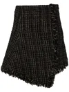 SACAI TWEED WOOL MINI SKIRT