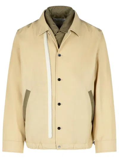 SACAI SACAI 'TWILL' BEIGE COTTON JACKET