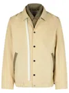 Sacai Cotton Jacket With Elasticated Hem And Collar