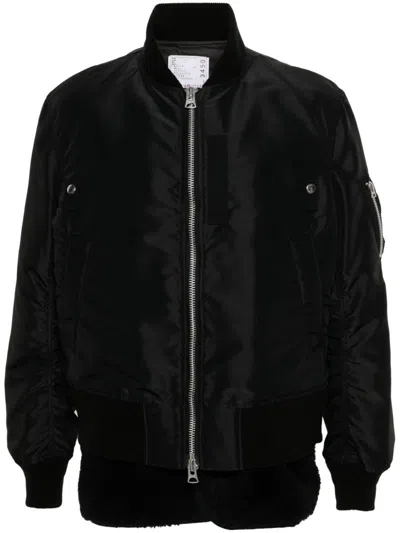 SACAI TWILL BOMBER JACKET