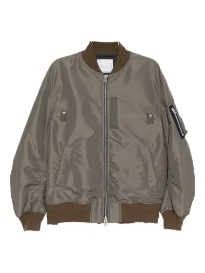 SACAI TWILL BOMBER JACKET