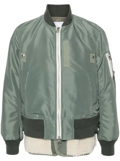 SACAI TWILL BOMBER JACKET