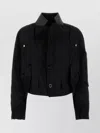 Sacai Twill Jacket With Buttoned Cuffs And Contrast Collar