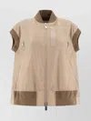 Sacai Twill Nylon Vest Jacket With Short Sleeves