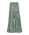 Sacai Twill Trousers In Gray
