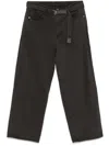 Sacai Twill Trousers In Grey